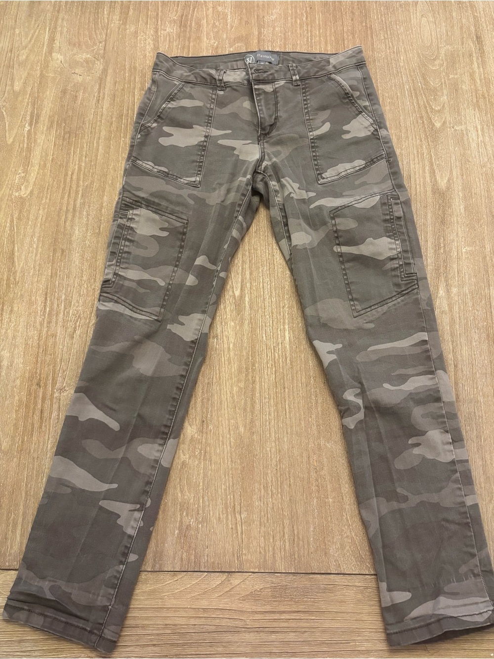 Wit & Wisdom Camo Cargo Pants - Olive Green - 4P